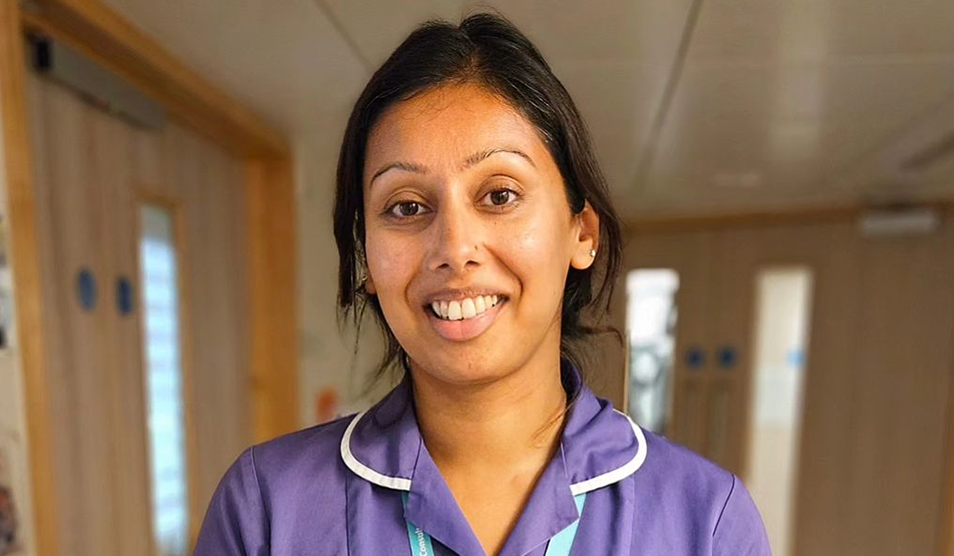 Indy smiles to the camera