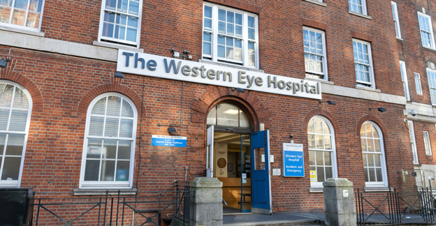 Western Eye Hospital entrance Western Eye Hospital entrance