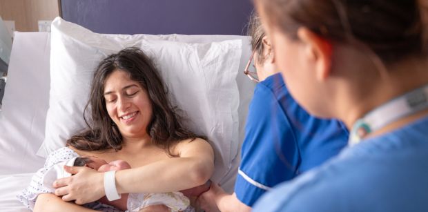 Maternity with mother and baby