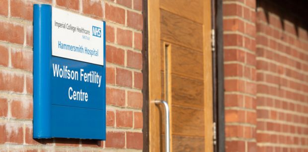 Wolfson Fertility Centre sign