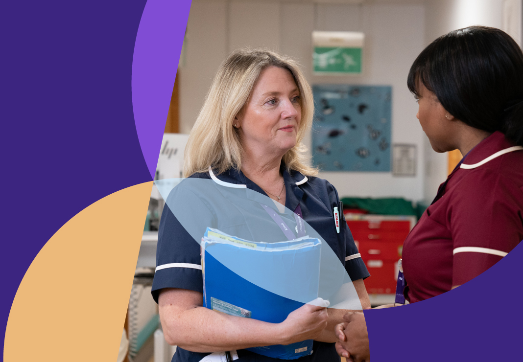 Nurses talking to each other