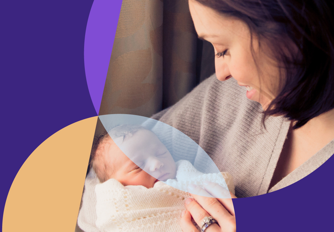 Mother with newborn baby