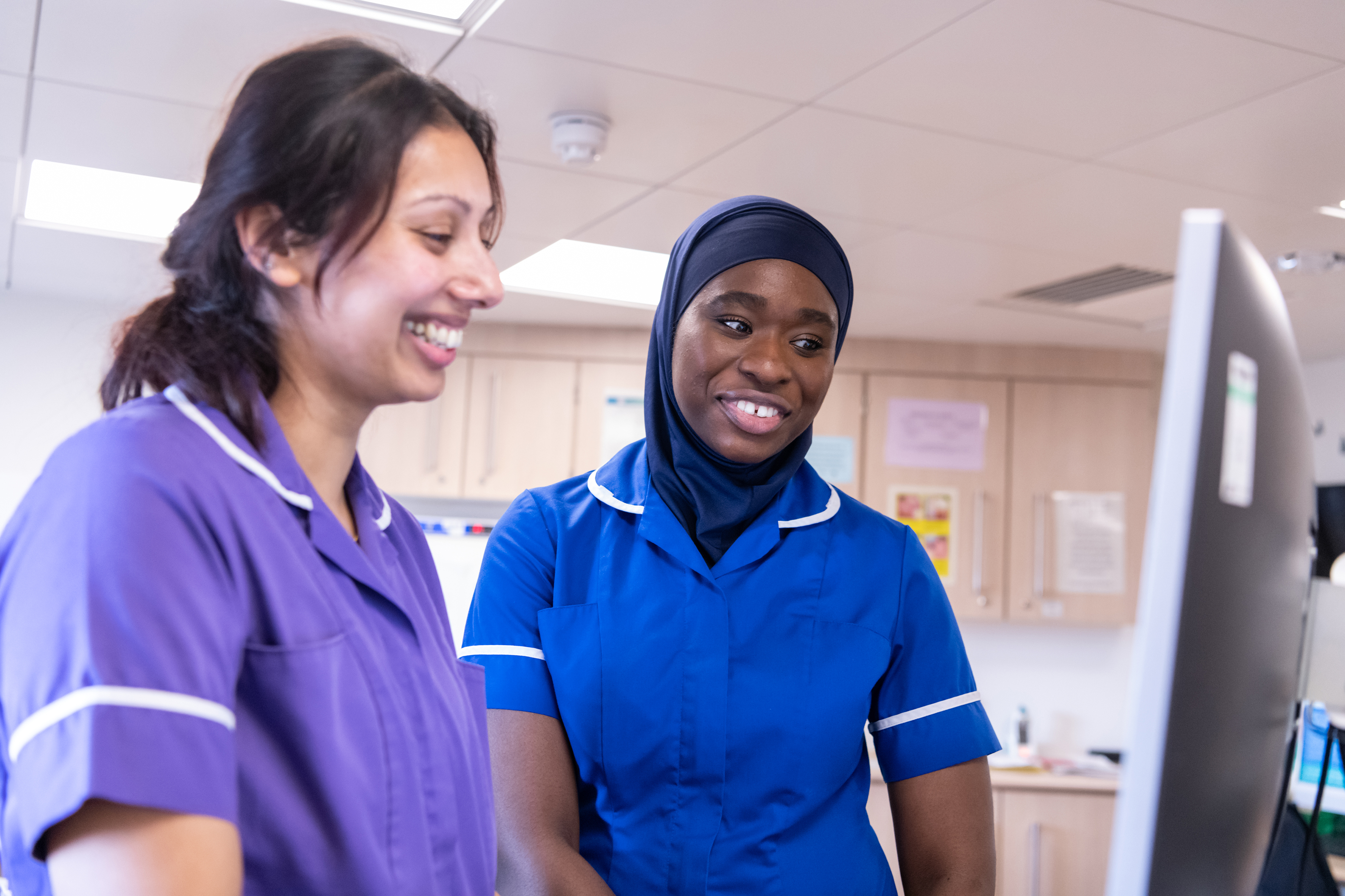 Two Lindo Wing nurses