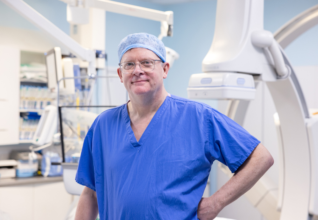 Heart surgeon in theatre