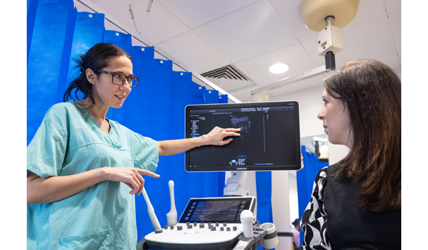 Prof Fotopoulou with patient